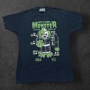 K.U.S.T.O.M. KREEPS Monster tee Size L 100% cotton - sourpuss